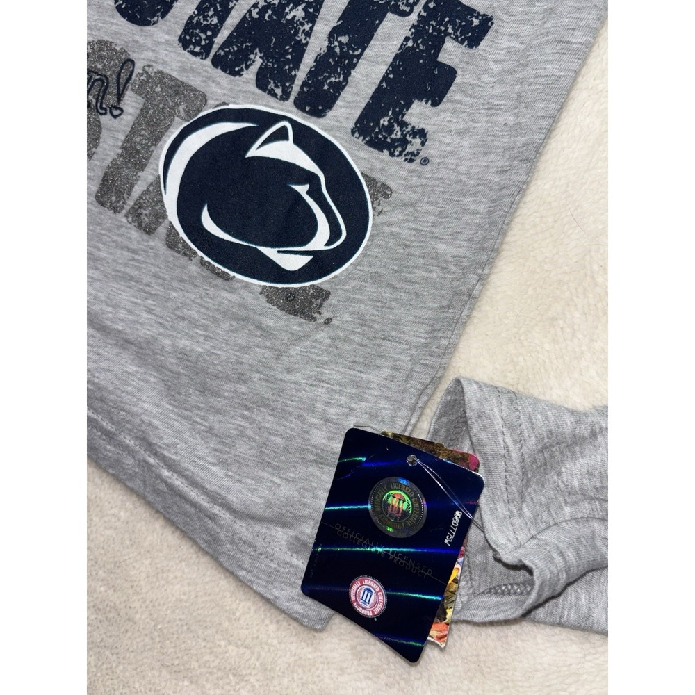 Penn State "Love Nittany Lions" Graphic Print Long Sleeve T Shirt Women's L NWT - Picture 4 of 6